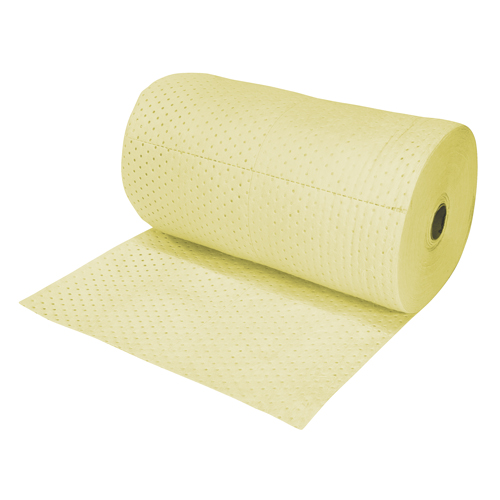 Rouleaux absorbants en fibres fines de premi&egrave;re qualit&eacute;, Lourd, 150' lo x 15" la, Absorption 50 gal. Brunswick Fyr & Safety