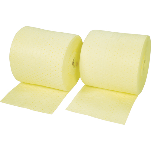 Rouleaux absorbants li&eacute;s de premi&egrave;re qualit&eacute;, Poids moyen, 150' lo x 15" la, Absorption 20 gal. Brunswick Fyr & Safety