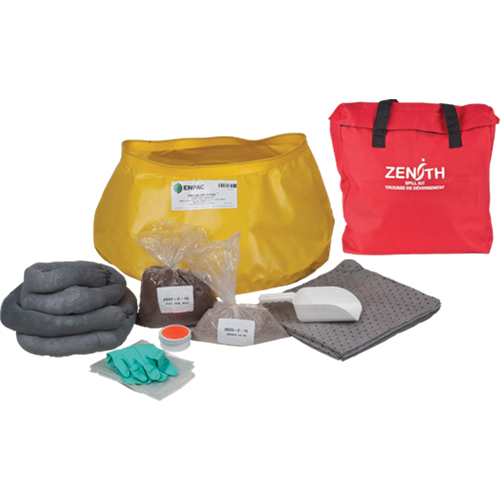 Trousse de lutte contre les d&eacute;versements pour l'ouest du canada, Universel, Sac, Absorbance de 17 gal. US Brunswick Fyr & Safety