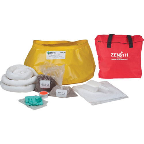 Trousse de lutte contre les d&eacute;versements pour l'ouest du canada, Huile seulement, Sac, Absorbance de 17 gal. US Brunswick Fyr & Safety
