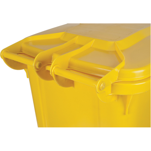 Yellow Mobile Container, Polyurethane, 63 Gallons/63 US gal. Brunswick Fyr & Safety