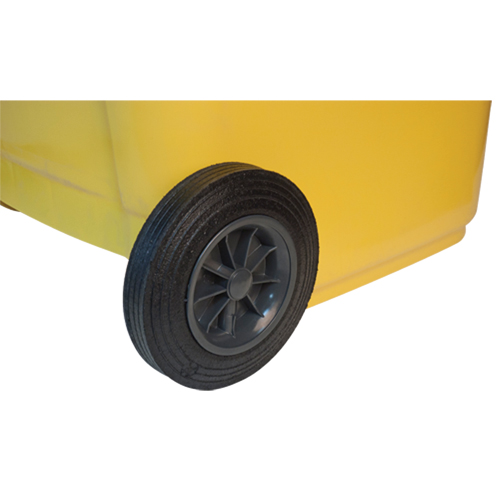 Yellow Mobile Container, Polyurethane, 63 Gallons/63 US gal. Brunswick Fyr & Safety