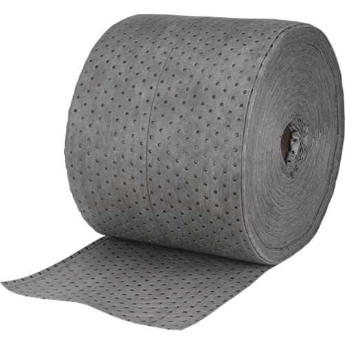 High Traffic Sorbents, Heavyweight, 150' L x 15" W, 30 gal. Absorbancy Brunswick Fyr & Safety