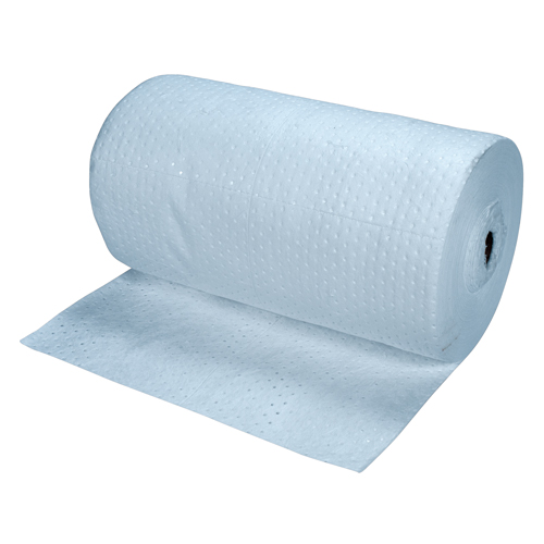 Rouleaux absorbants li&eacute;s bleus de premi&egrave;re qualit&eacute;, Lourd, 150' lo x 30" la, Absorption 50 gal. Brunswick Fyr & Safety