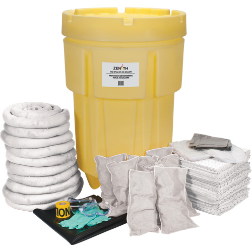 Shop Spill Kit, Oil Only, Drum, 95 US gal. Absorbancy Brunswick Fyr & Safety