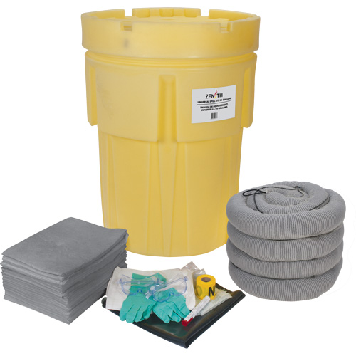 Trousse &eacute;conomique de lutte contre les d&eacute;versements, Universel, Baril, Absorbance de 95 gal. US Brunswick Fyr & Safety