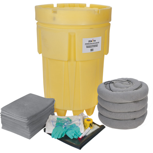 Trousse &eacute;conomique de lutte contre les d&eacute;versements, Universel, Overpack/Baril de r&eacute;cup&eacute;ration, Absorbance de 95 gal. US Brunswick Fyr & Safety