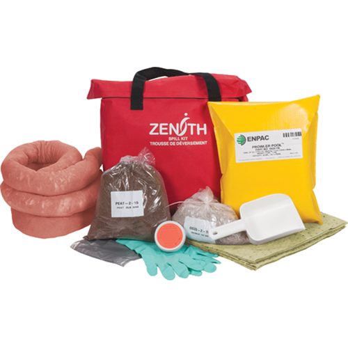 Trousse de lutte contre les d&eacute;versements pour l'ouest du canada, Mati&egrave;res dangereuses, Sac, Absorbance de 17 gal. US Brunswick Fyr & Safety