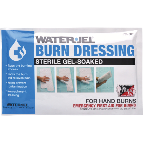 Water Jel&reg; Burn Dressings, 8" x 22", Class 2 Brunswick Fyr & Safety