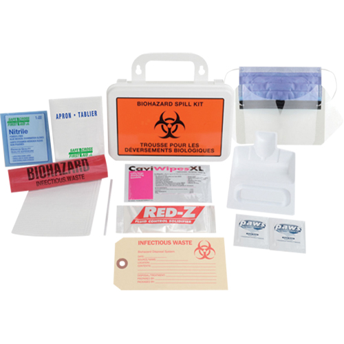 Trousse de luxe de nettoyage de d&eacute;versement, Biorisque, Mallette Brunswick Fyr & Safety