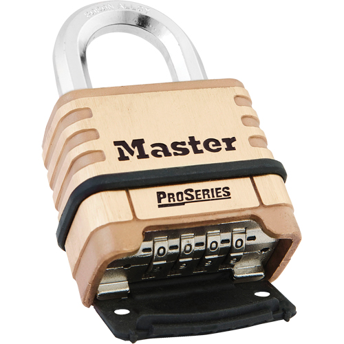 Cadenas &agrave; combinaison ProSeries, Laiton, Laiton massif, Largeur de 2-1/4" Brunswick Fyr & Safety