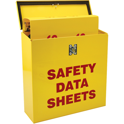 Boîte pour documents de s&eacute;curit&eacute; pour le chantier, Anglais, Compris reliures Brunswick Fyr & Safety
