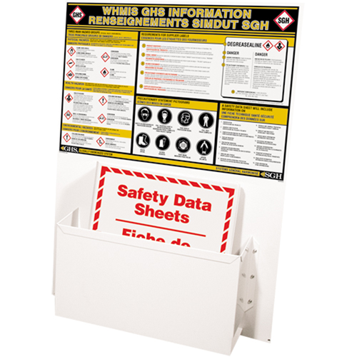 Postes d'information SGH, Anglais & français, Compris reliures Brunswick Fyr & Safety
