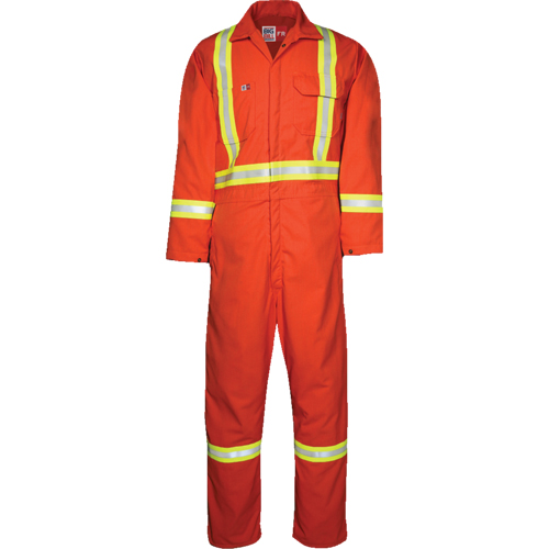 Westex UltraSoft&reg; Unlined Coveralls, Large, Orange Brunswick Fyr & Safety