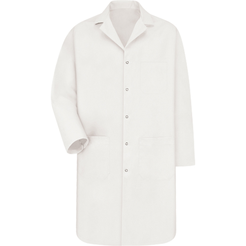 Lab Coat, Poly-Cotton, Small, White Brunswick Fyr & Safety