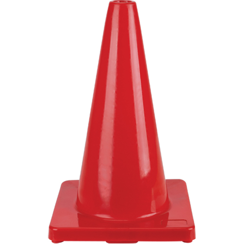 Coloured Traffic Cone, 18", Red Brunswick Fyr & Safety