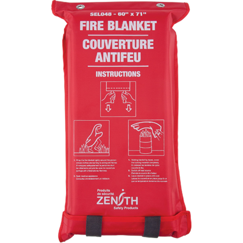 Fire Blanket, Fibreglass, 60"W x 71"L Brunswick Fyr & Safety