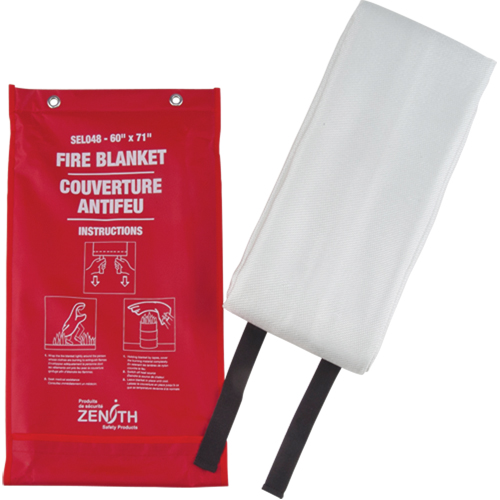 Fire Blanket, Fibreglass, 60"W x 71"L Brunswick Fyr & Safety