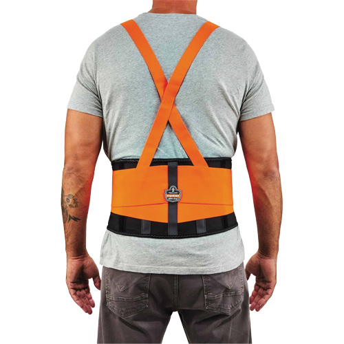 ProFlex 100HV Economy Spandex Hi-Vis Back Support Brace, Elastic, Small Brunswick Fyr & Safety