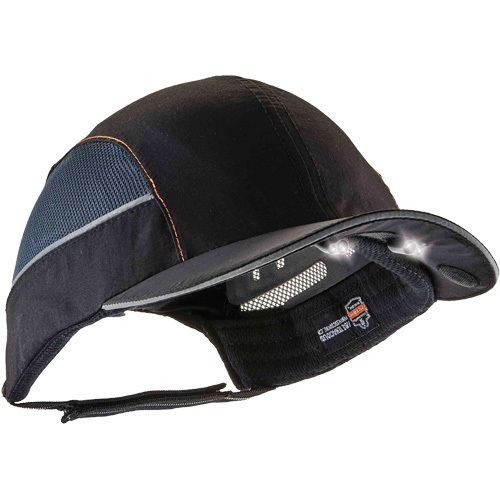 Casquette &agrave; bord long avec &eacute;clairage DEL Skullerz 8960, Noir Brunswick Fyr & Safety