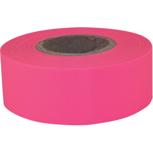Sub-Zero Flagging Tape, 1.2" W x 150' L, Fluorescent Pink Brunswick Fyr & Safety