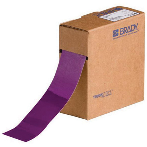 ToughStripe&reg; Floor Marking Tape, 2" x 100', Polyester, Purple Brunswick Fyr & Safety