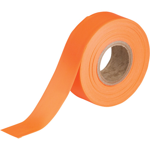 Ruban pour signalisation, 1,188" la x 150' lo, Orange fluorescent Brunswick Fyr & Safety