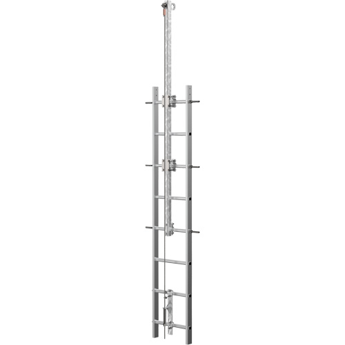 Vi-Go Continuous Ladder Climbing Safety System with Automatic Pass-Through, Stainless Steel Brunswick Fyr & Safety