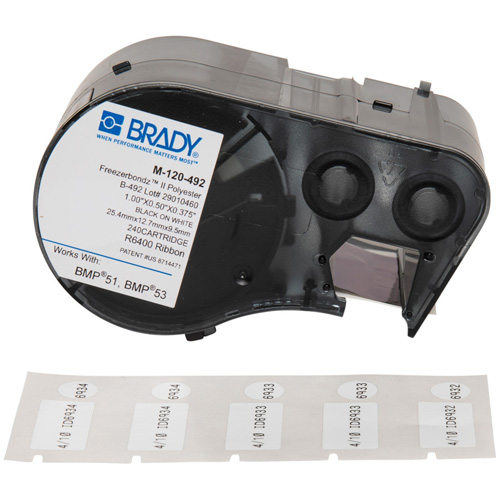 Low Temperature Label Maker Cartridge, Black Brunswick Fyr & Safety