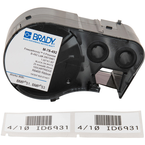 Low Temperature Label Maker Cartridge, Black Brunswick Fyr & Safety