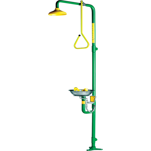 Combinaison de douche & douche oculaire a&eacute;r&eacute;e Safe-T-Zone Brunswick Fyr & Safety