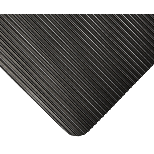 Tapis KleenSweep No 391, Couloir, 3' x 105' x 1/8", Noir Brunswick Fyr & Safety