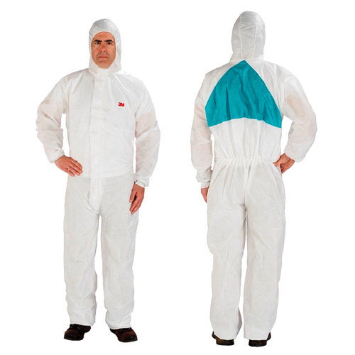 Protective Coveralls, 2X-Large, White, Polypropylene/SMS Brunswick Fyr & Safety