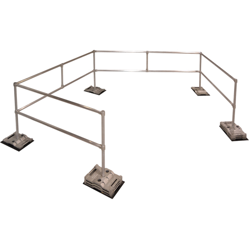 RoofGuard Classic System - Packaged Kits, Aluminum, 72" W x 216" L x 42" H Brunswick Fyr & Safety