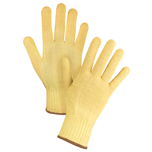 Gants tricot&eacute;s sans couture, Taille Grand/9, Calibre 7, Enveloppe en Kevlar, ASTM ANSI niveau A2/EN 388 niveau 3 Brunswick Fyr & Safety