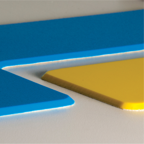 Armor Stripe Lean/5S Markers, T, 6" L x 6" W, Red, Plastic Brunswick Fyr & Safety