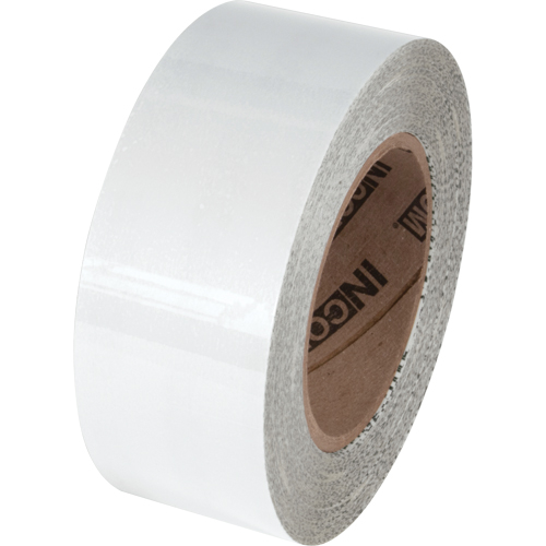 Tuff Mark&reg; Floor Marking Tape, 4" x 100', Polyester, White Brunswick Fyr & Safety