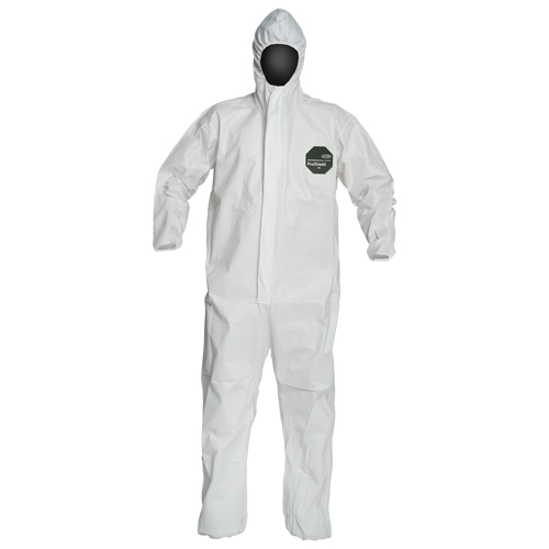 ProShield&reg; 50 Coveralls, Small, White, Microporous Brunswick Fyr & Safety