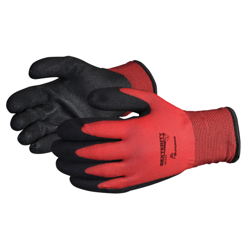 Dexterity&reg; Winter-Lined Gloves, 8/Medium, PVC Coating, 15 Gauge, Nylon Shell Brunswick Fyr & Safety