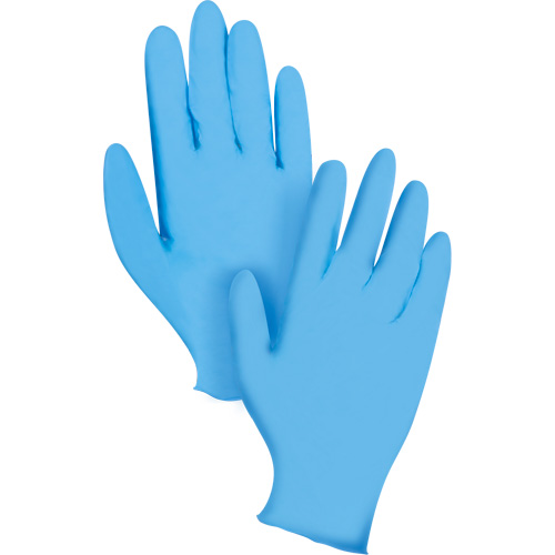 KeepKleen&reg; Disposable Gloves, X-Large, Nitrile, 8-mil, Powder-Free, Blue Brunswick Fyr & Safety