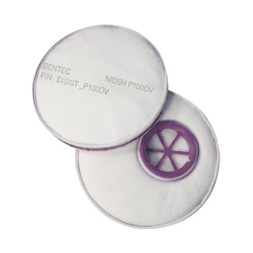 Filtre pour respirateur Diskit, Filtre contre les particules avec suppresion de vapeurs nuisibles, Vapeur organique/Filtre P100 Brunswick Fyr & Safety
