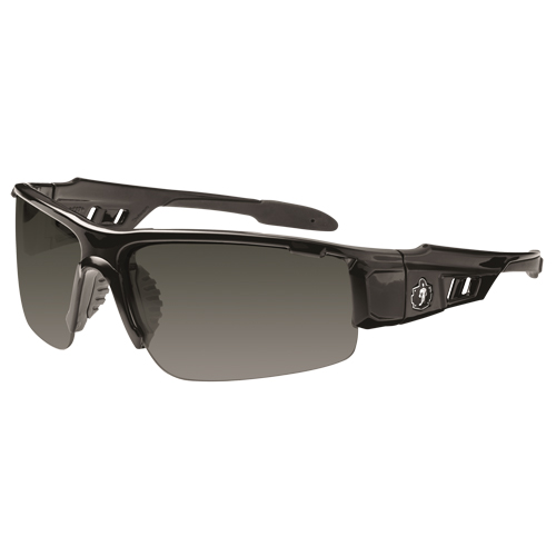 Lunettes de s&eacute;curit&eacute; Skullerz Dagr, Lentille Grise/fum&eacute;e, Anti-&eacute;gratignures, ANSI Z87+/R&eacute;pond ou surpasse la norme CSA Z94.3 Brunswick Fyr & Safety