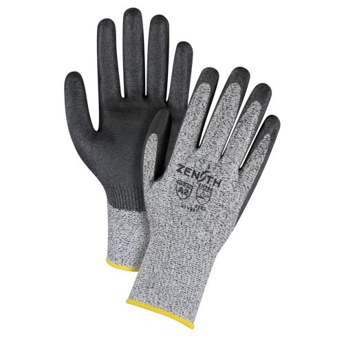 Gants &eacute;lastiques sans coutures r&eacute;sistants &agrave; la coupe, Taille 2T-Grand/11, Calibre 13, Rev&ecirc;tement Polyur&eacute;thane, Enveloppe en PEHP, ANSI/ISEA 105 niveau 2/EN 388 niveau 3 Brunswick Fyr & Safety