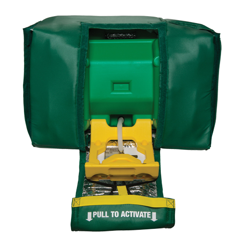 Tempered Portable Eyewash, Gravity-Fed, 9 gal. Capacity, Meets ANSI Z358.1 Brunswick Fyr & Safety