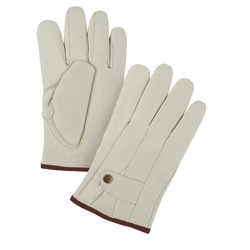 Gants de cordeur de premi&egrave;re qualit&eacute;, Grand, Paume Cuir fleur de vache Brunswick Fyr & Safety