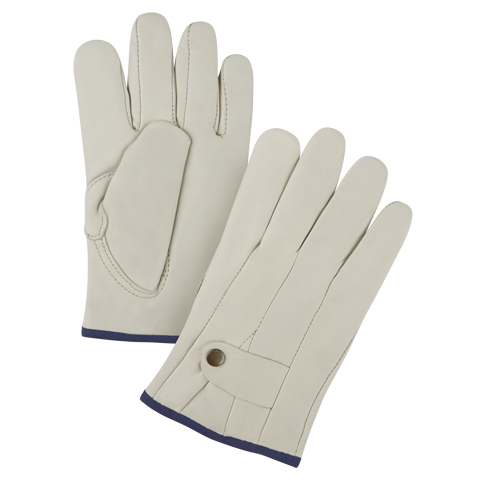 Gants de cordeur doubl&eacute;s pour l'hiver de premi&egrave;re qualit&eacute;, T-Grand, Paume Cuir fleur de vache, Doubleure Molleton Brunswick Fyr & Safety