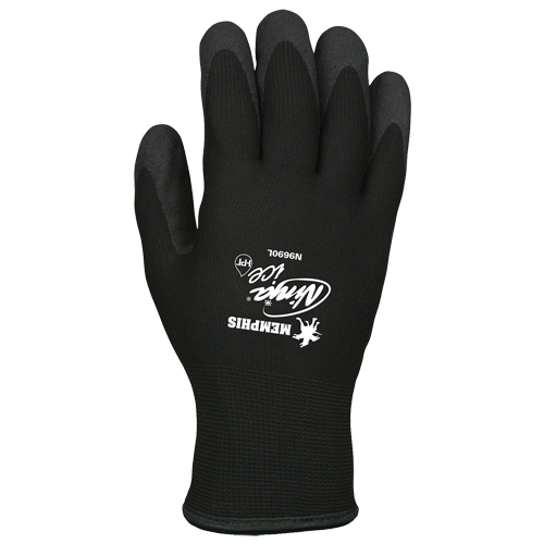Gants N9690 Memphis Ninja Ice, 8/Moyen, R&ecirc;vetement PVC, Calibre 15, Enveloppe en Acrylique/Tissu &eacute;ponge Brunswick Fyr & Safety