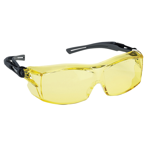 Lunettes de s&eacute;curit&eacute; s&eacute;rie Extra OTG Dynamic, Lentille Ambr&eacute;e, Antibu&eacute;e/Anti-&eacute;gratignures, ANSI Z87+/R&eacute;pond ou surpasse la norme CSA Z94.3 Brunswick Fyr & Safety