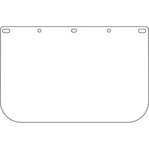 Dynamic Die Cut Faceshield Visor, Polycarbonate, Clear Tint Brunswick Fyr & Safety