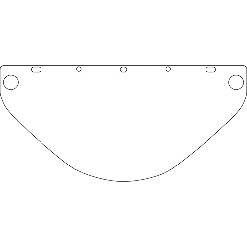 Dynamic Die Cut Faceshield Visor, PETG, Clear Tint Brunswick Fyr & Safety